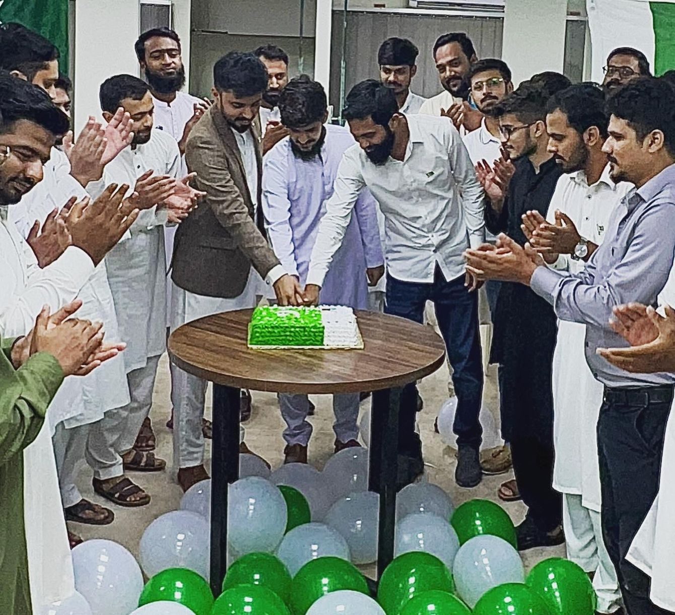 Independence Day celebration cake cutting