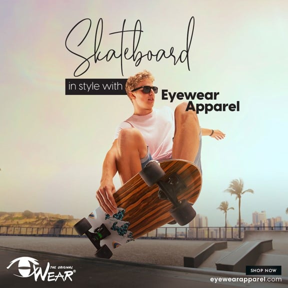 Eyewear Apparel — Skateboard in Style campaign post